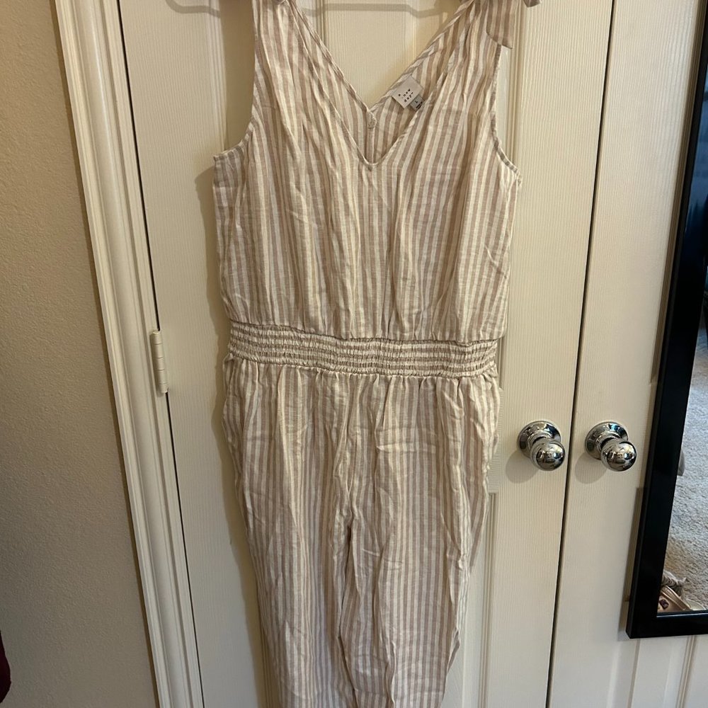 Target A New Day Striped Jumpsuit